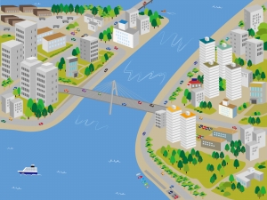倉敷市南町の土地と快適タウン情報